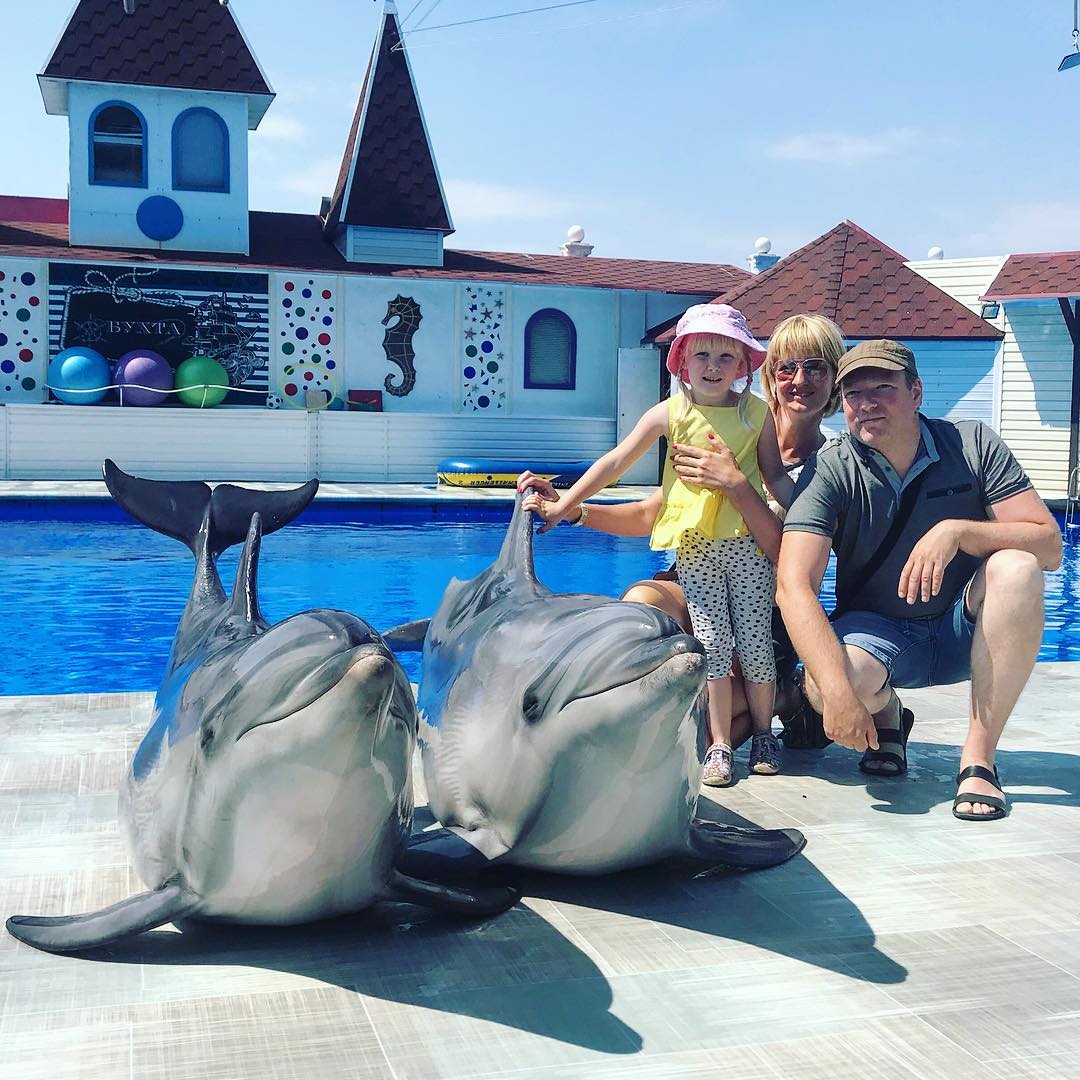 Фотография с дельфинами Крым